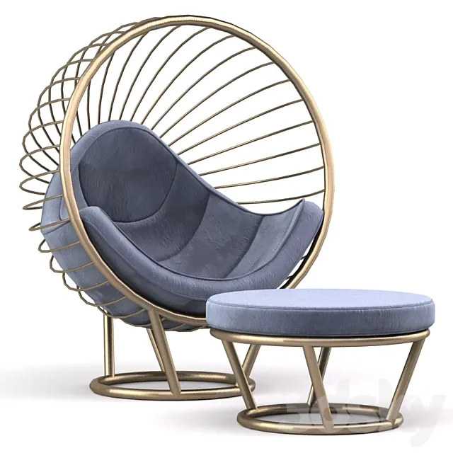 Metal Hanging Chair 3DModel