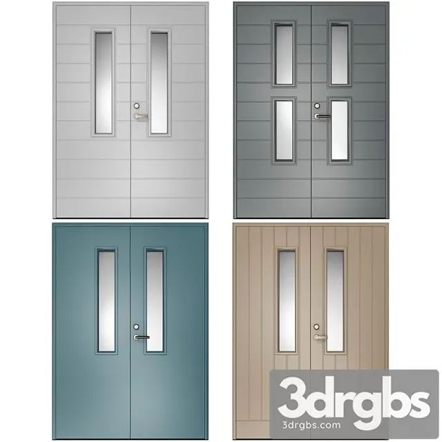 Metal Hinged Fire Doors Metal Swinging Fire Doors 24 3D Model Download