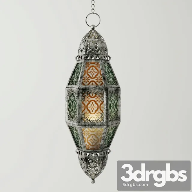 Metal Moroccan Lantern 3D Model Download