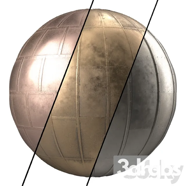 Metal Panel Materials 1 3 Metal Panel Pbr 4k Seamless 3D Model Download