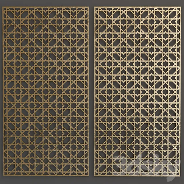 Metal panels 3D Model Metal panels 3D Model