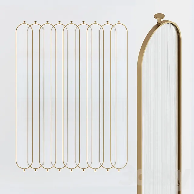 metal partition ar deco 3DModel