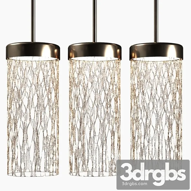 Metal Pendant Lamp With Three Plafonovs 3D Model Download Metal Pendant Lamp With Three Plafonovs 3D Model Download