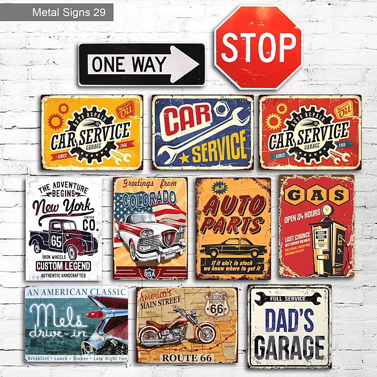 Metal Signs 29 3D Model