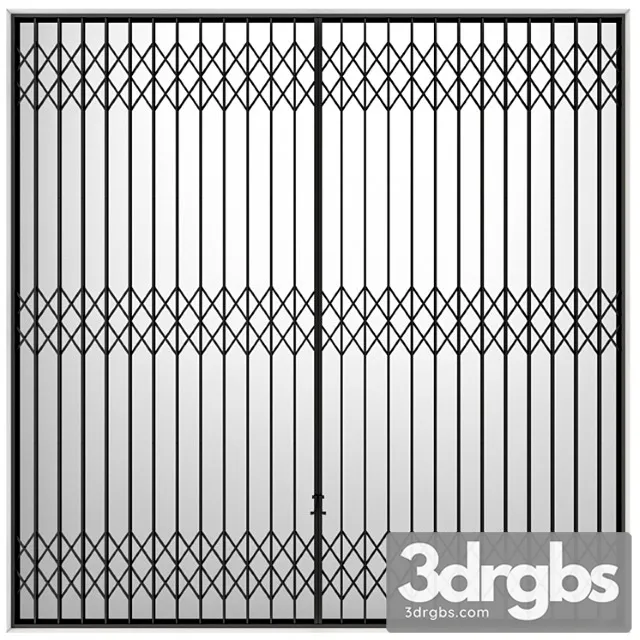 Metal Sliding Lattice Accordion Screen Type 3D Model Download Metal Sliding Lattice Accordion Screen Type 3D Model Download