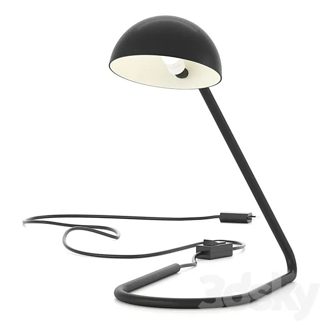 Metal table lamp HM 3D Model Metal table lamp HM 3D Model