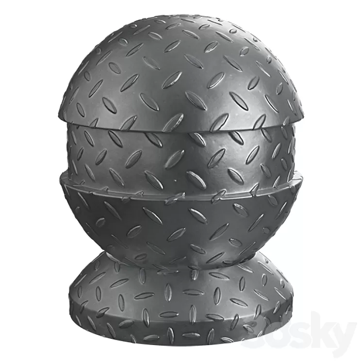 Metal threadplate 3D Model