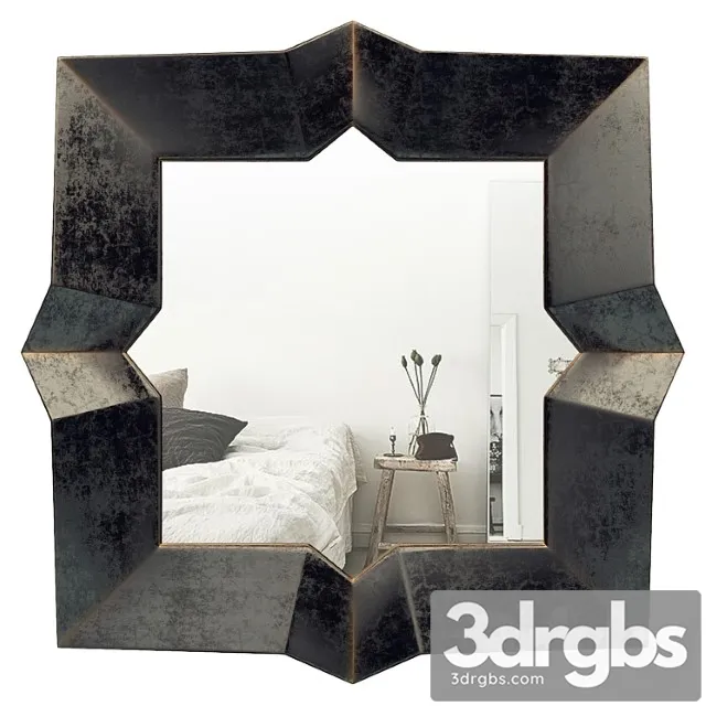 Metal wall mirror sgbh2295 3D Model Download
