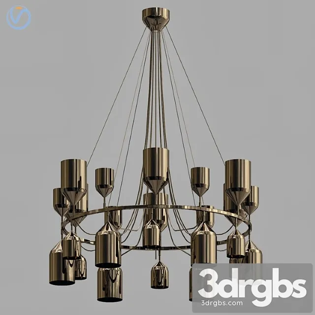 Metalarte copacabana queen 3 pendant lamp 3D Model Download Metalarte copacabana queen 3 pendant lamp 3D Model Download