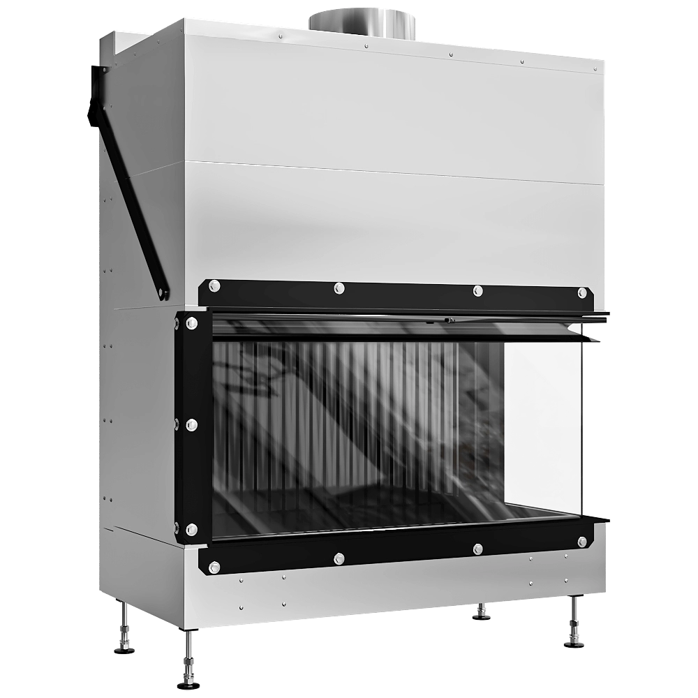 Metalfire – Fireplace Ultimate D MF 1050-50 WHE 2S R V20 3D Model