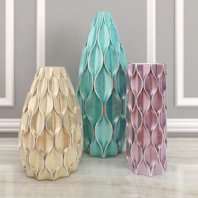 Metalic Vase 3D Model