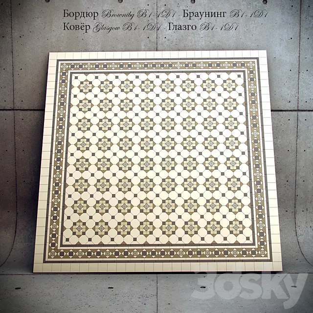 Metlahskoy tile Winckelmans 3DModel Metlahskoy tile Winckelmans 3DModel