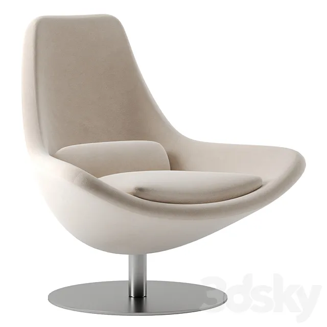 Metropolitan chair by B&B Italia 3D Model