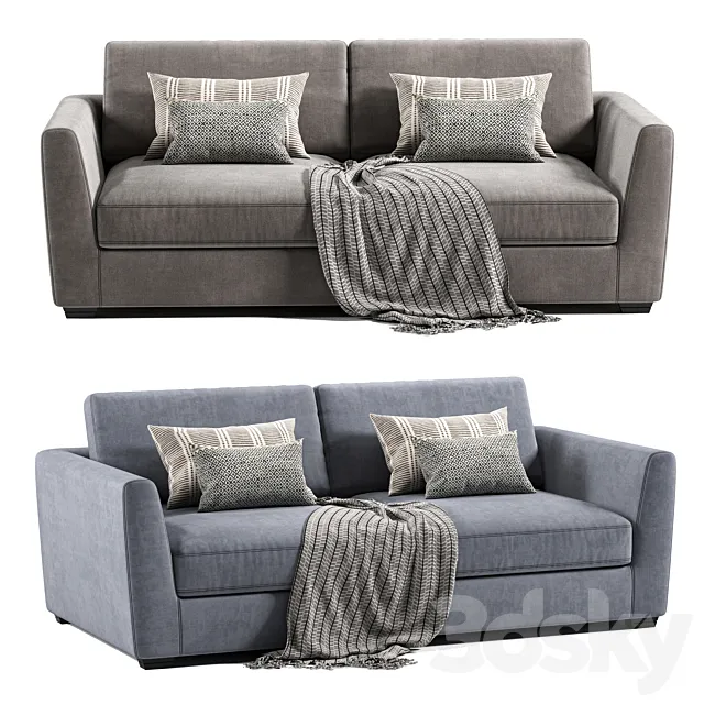 Metz 3 Seater Sofa 3D Model Metz 3 Seater Sofa 3D Model