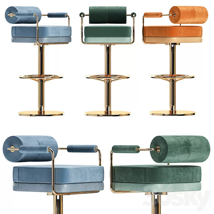 Mezzo chair bar anderson 3D Model Mezzo chair bar anderson 3D Model