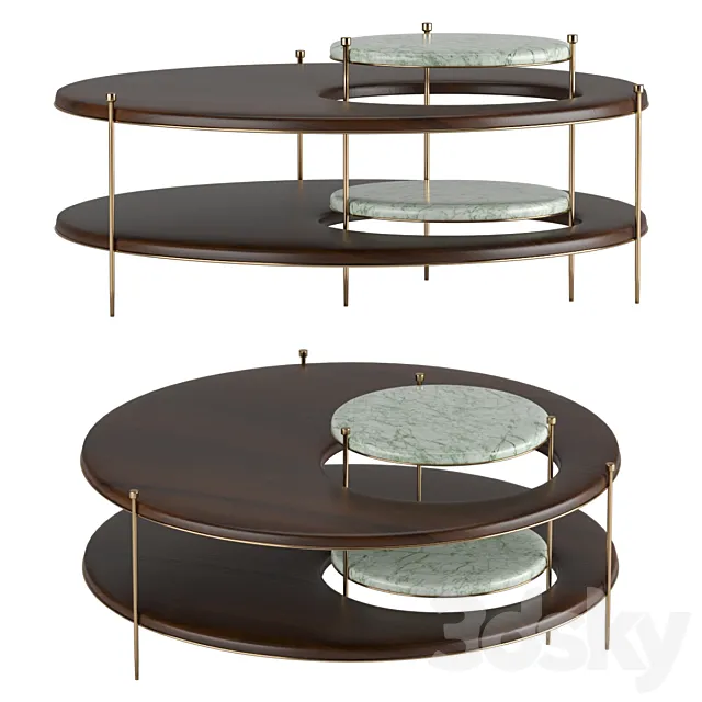 Mezzo Collection Byron Center Table 3DModel Mezzo Collection Byron Center Table 3DModel