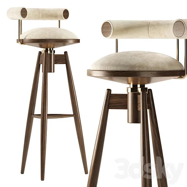 Mezzo Collection – Dylan bar chair 3DModel Mezzo Collection – Dylan bar chair 3DModel