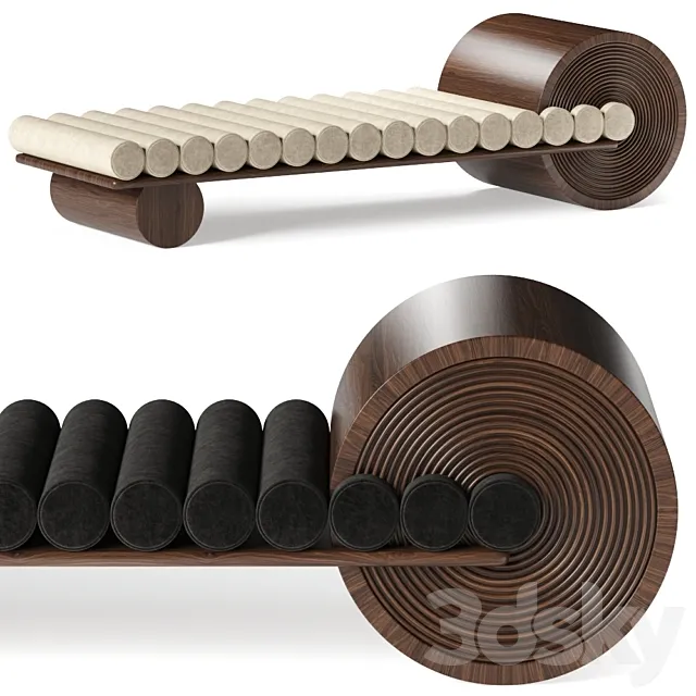 Mezzo Collection Francis Bench 3DModel Mezzo Collection Francis Bench 3DModel