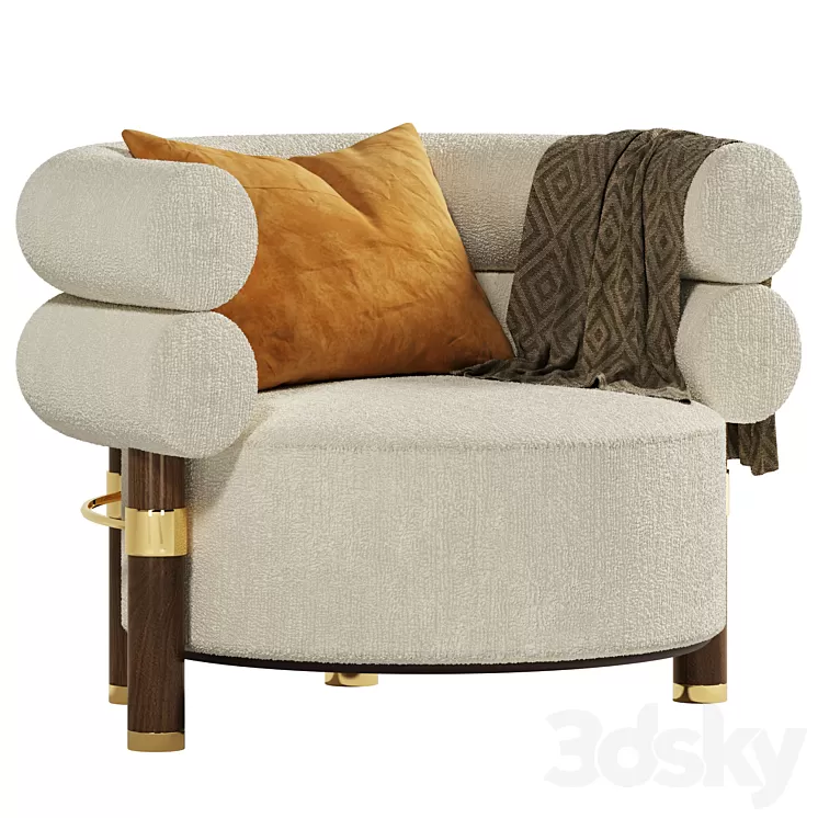 Mezzo Collection Rogers armchair 3D Model Free Download