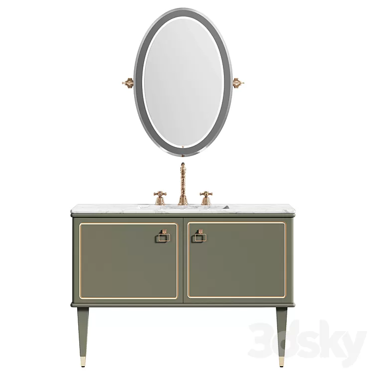 MIA ITALIA collection TORINO washbasin set.4 3D Model MIA ITALIA collection TORINO washbasin set.4 3D Model