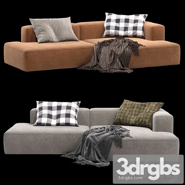 Miagkii Modular Sofa From the Volga Furniture Factory 3D Model Download