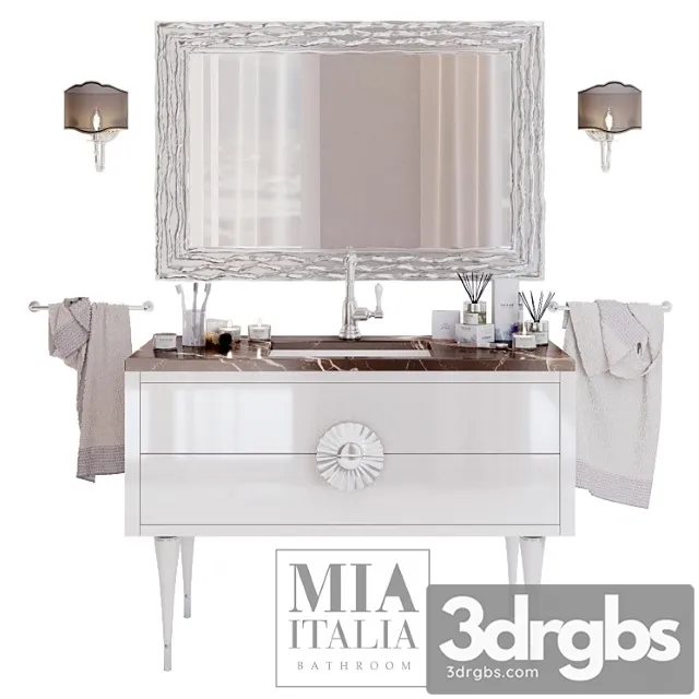 Miaitalia Novecento Bathroom Furniture 3D Model Download