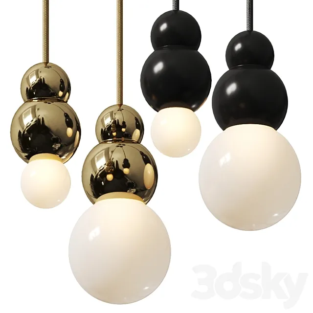 Michael Anastassiades Ball Light Pendant Lamps 3D Model