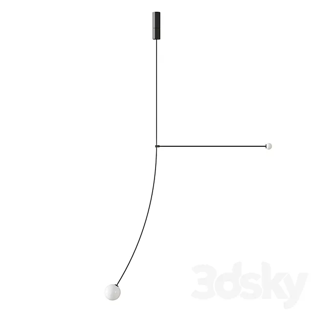 Michael Anastassiades Mobile Chandelier 15 3D Model Michael Anastassiades Mobile Chandelier 15 3D Model