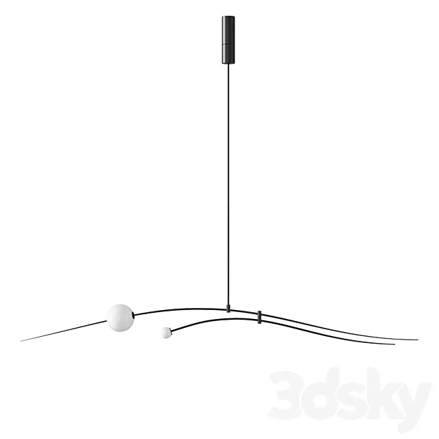Michael Anastassiades Mobile Chandelier 16 3D Model Michael Anastassiades Mobile Chandelier 16 3D Model