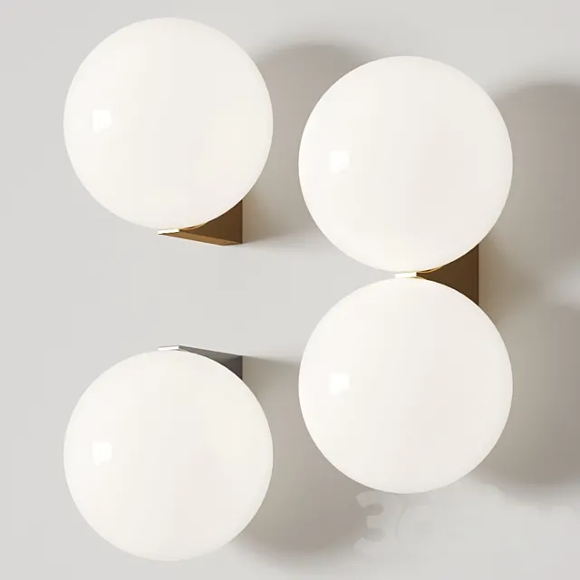Michael Anastassiades Single & Double Wall Lamps 3D Model