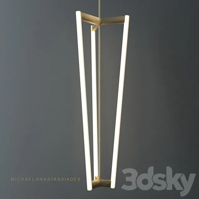 Michael Anastassiades Tube chandelier 3DModel Michael Anastassiades Tube chandelier 3DModel
