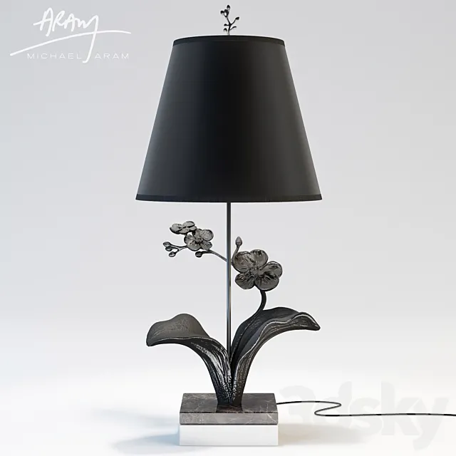 Michael Aram Orchid Lamp 3D Model Michael Aram Orchid Lamp 3D Model