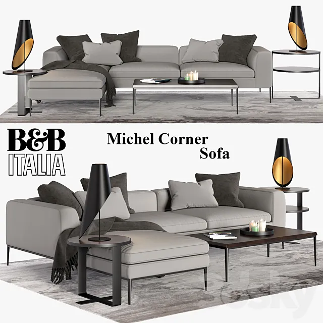 Michel Corner Sofa 3D Model
