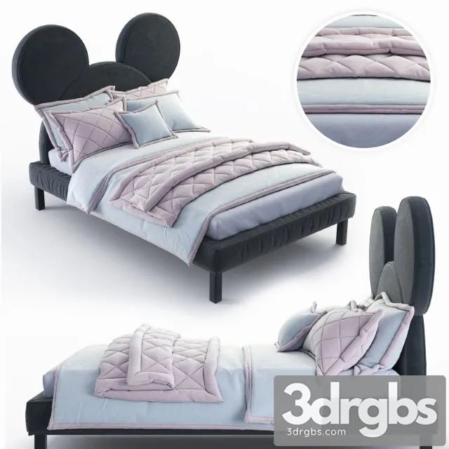 Mickey Mouse Bed 3D Model Download