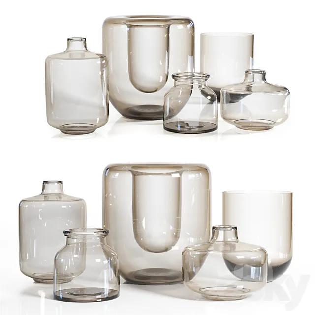 Mickleton & Kristina Recycled Glass Vase 3D Model