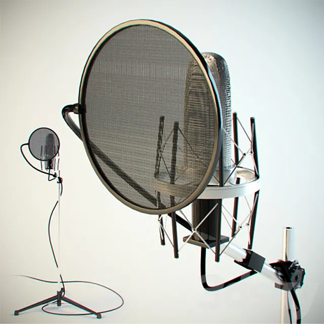 Microphone Studio 3D Model