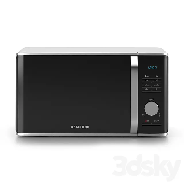 Microwave and grill subdivision 3D Model Microwave and grill subdivision 3D Model