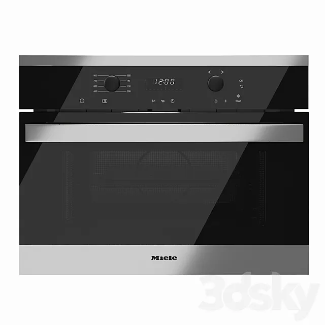 Microwave Oven Miele M 6160 6260 TC 3D Model