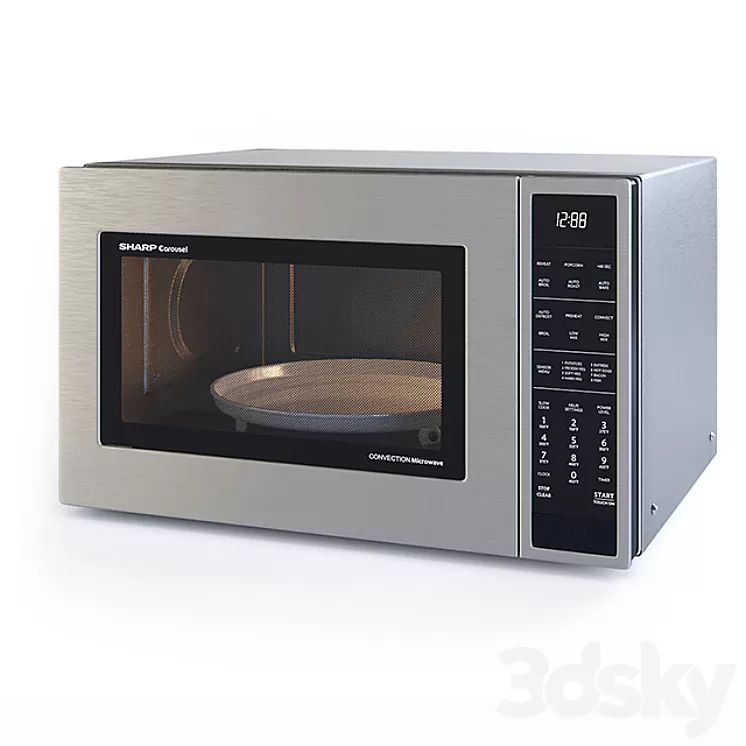 Microwave Oven – SMC1585BS – by SHARP 3D Model