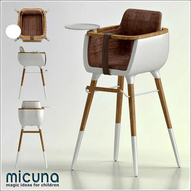 MICUNA-Ovo High Chair 3D Model
