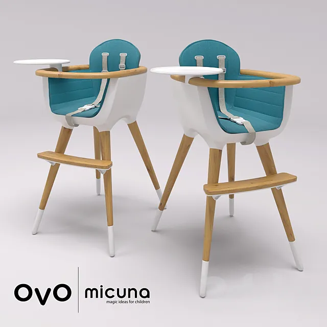 Micuna OVO MAX LUXE High Chair 3DModel