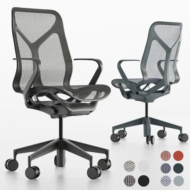 Mid-Back Cosm Chair by Herman Miller 3D Model