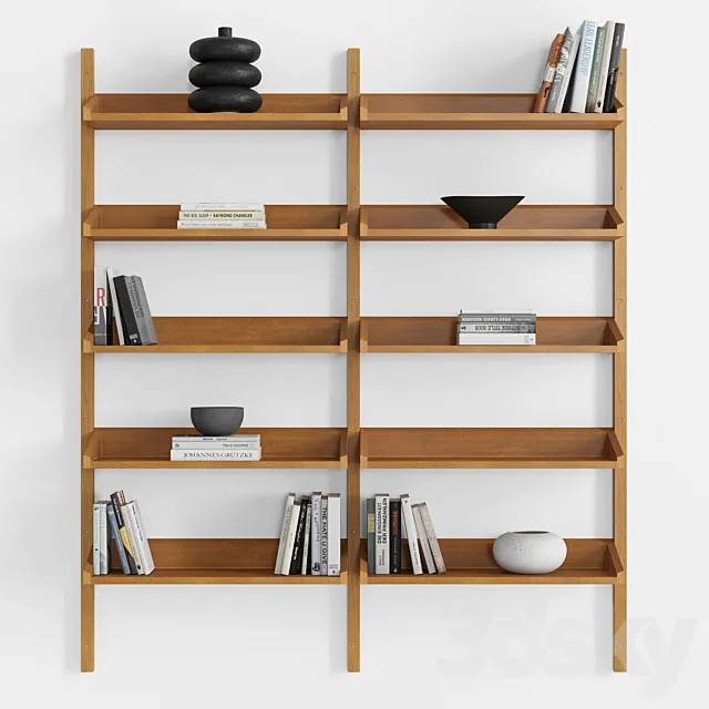 Mid Century Bookshelf 3D Model
