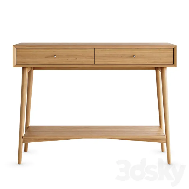 Mid century console 3D Model