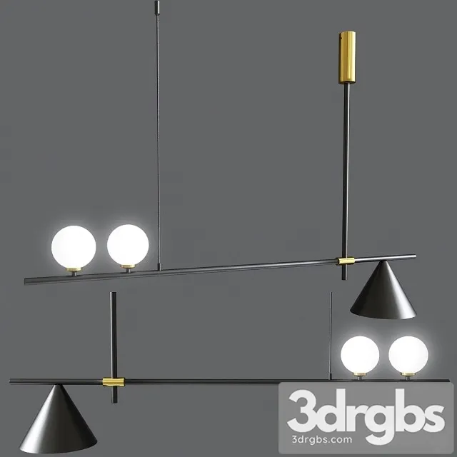 Mid Century Modern 3 Light Chandelier With Cone 3D Model Download Mid Century Modern 3 Light Chandelier With Cone 3D Model Download