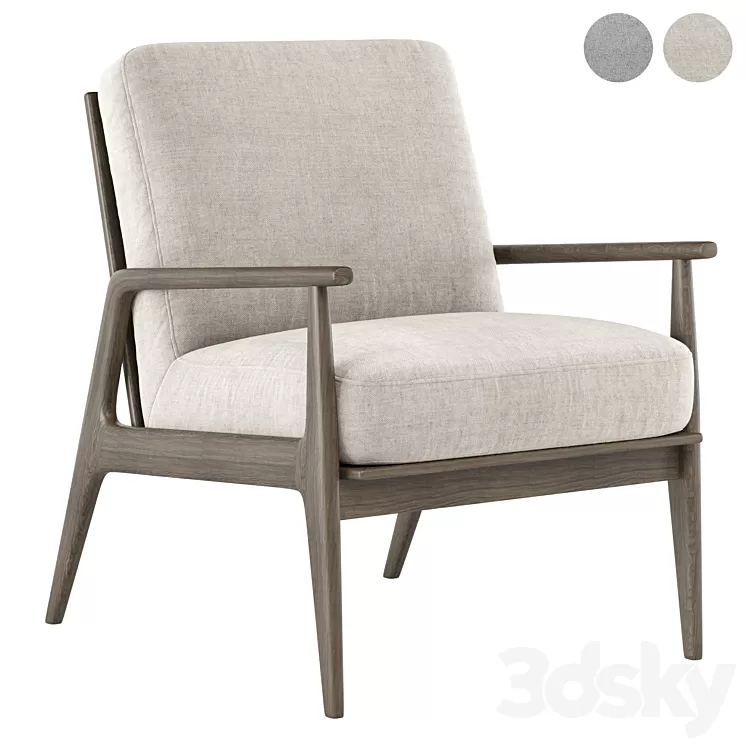 Mid Century Modern Chair 09 3D Model Mid Century Modern Chair 09 3D Model