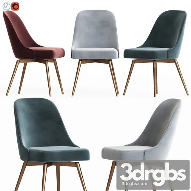 Mid-century office chair westelm 2 3D Model Download Mid-century office chair westelm 2 3D Model Download