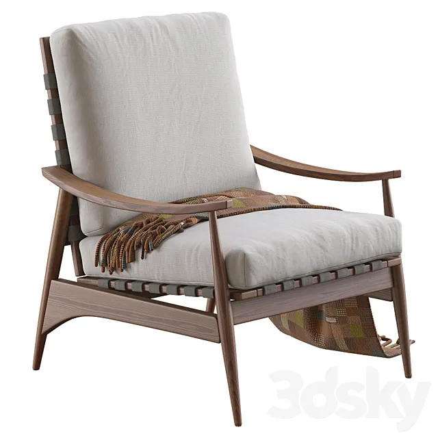 Mid Century Outdoor Show Wood Lounge Chair 3DModel Mid Century Outdoor Show Wood Lounge Chair 3DModel