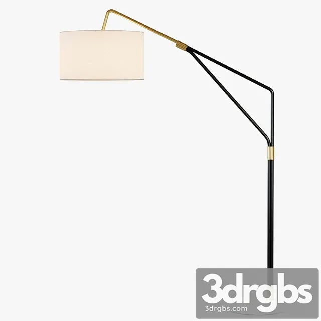 Mid Century Overarching Floor Lamp 3D Model Download