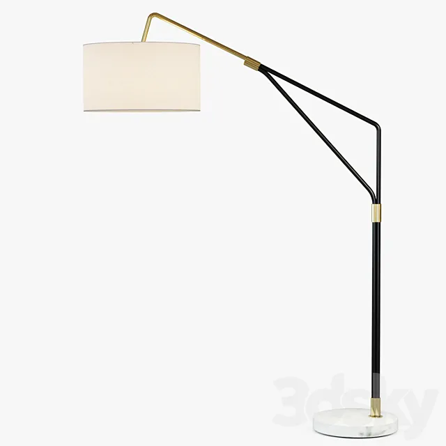 Mid-Century Overarching Floor Lamp 3DModel Mid-Century Overarching Floor Lamp 3DModel